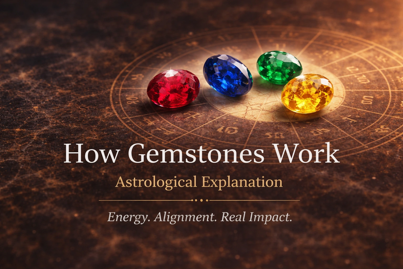 How Gemstones work: Astrological explanation